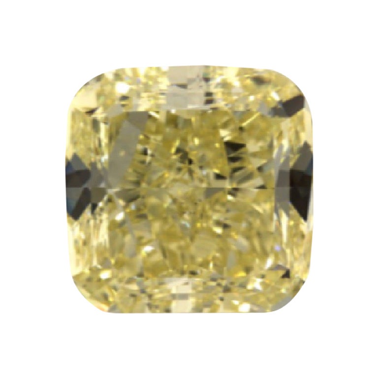 Certified 5.04 Carat Fancy Yellow Green Diamond Platinum Ring For Sale