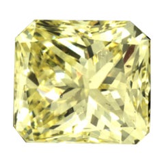 GIA Certified 3.01 Carat Radiant Yellow Diamond