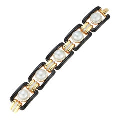 Important David Webb Pearl Bracelet