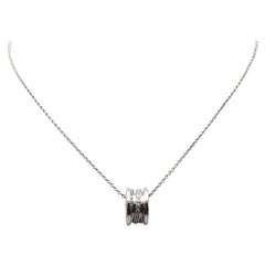 Bvlgari 'B.Zero 1' White Gold Diamond Pendant Necklace