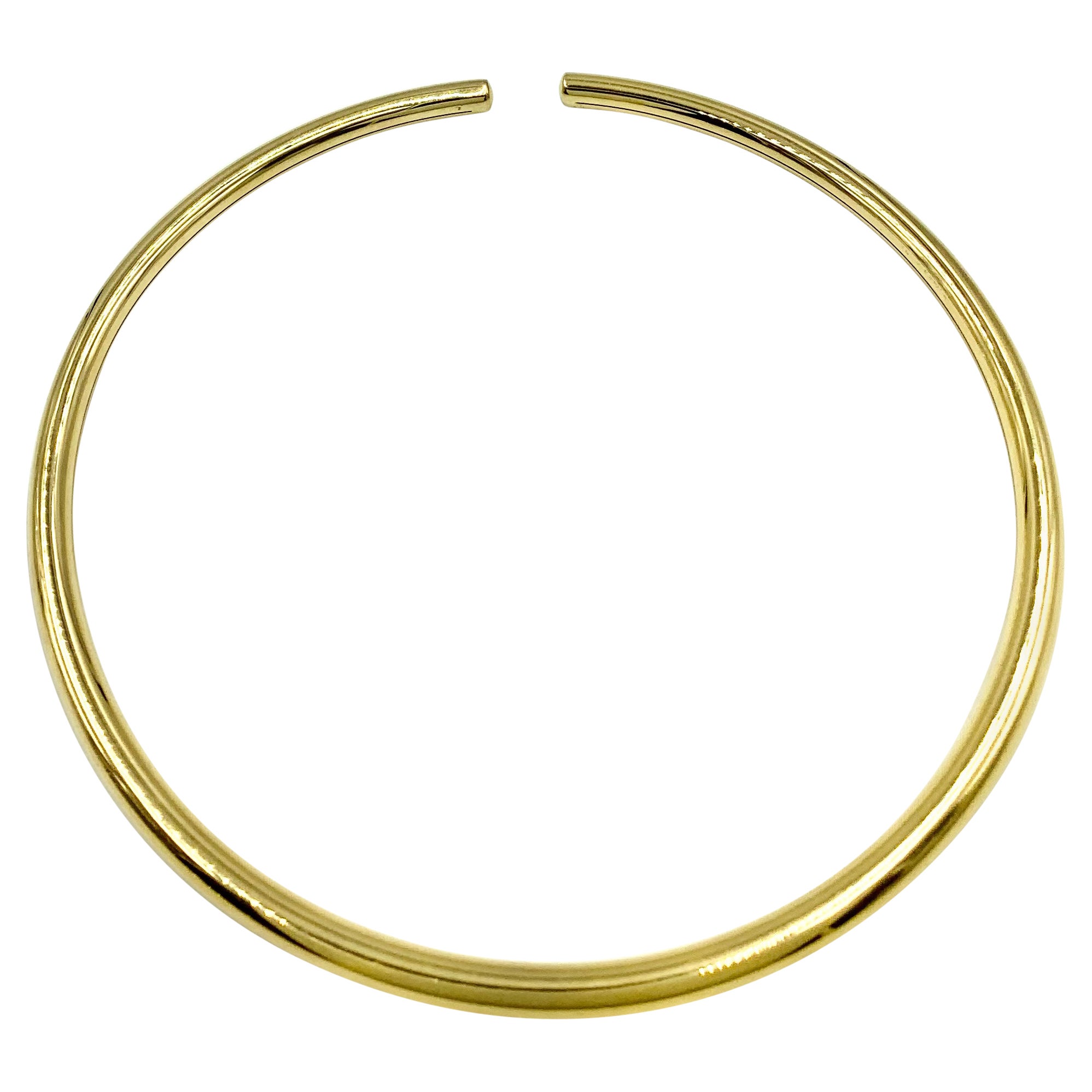 18K Hammered Gold Ancient Greek Style Collar Necklace For Sale at 1stDibs