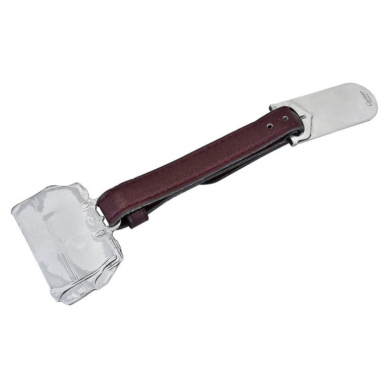 Cartier Sterling Silver Luggage Tag For Sale at 1stDibs