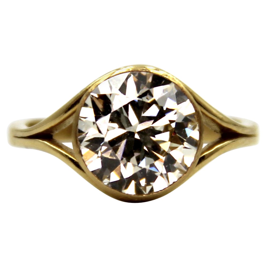 IGSL Certified 3.64 Carat Diamond Bridal Ring For Sale