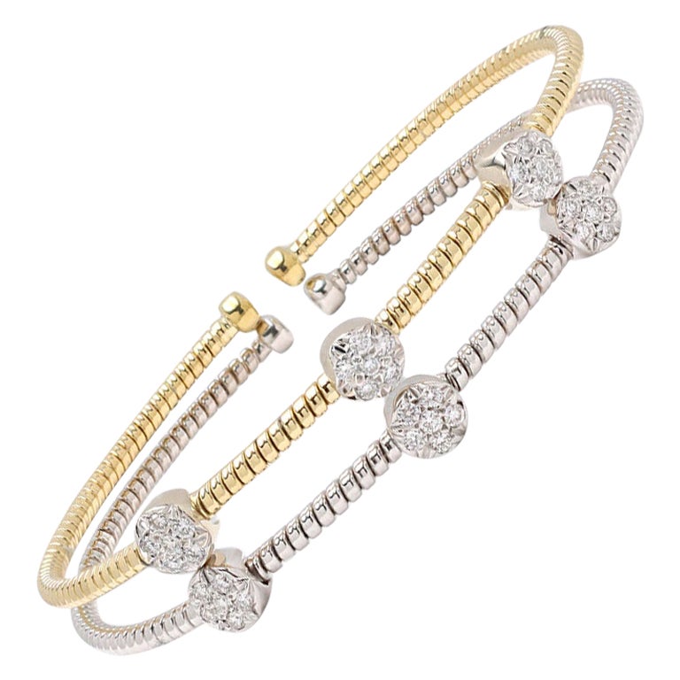 Gold and Diamond Bracelet Set