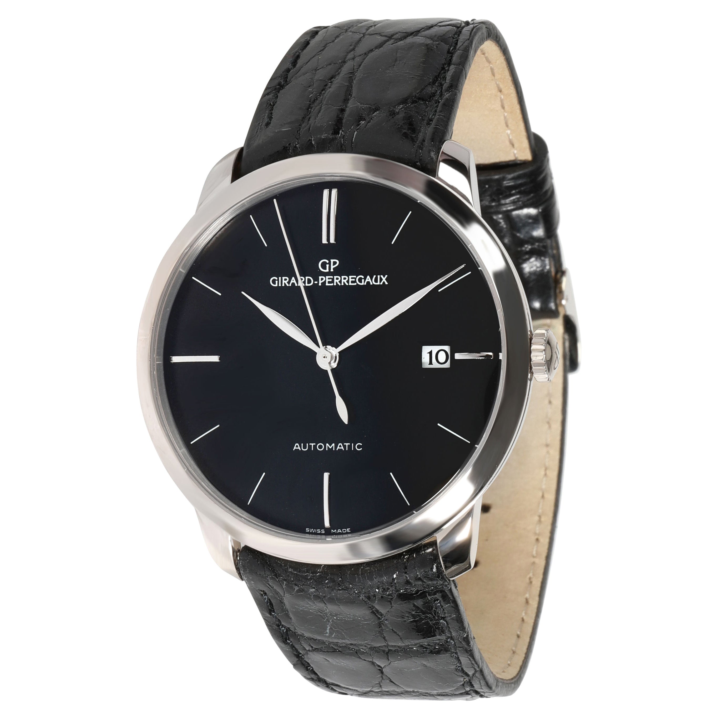 Girard Perregaux Classique Elegance 1966 49525-52-131-BK6A Men's Watch in 18kt W
