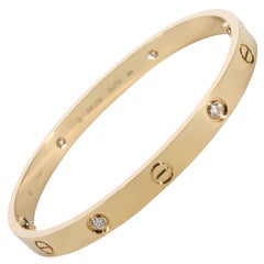 Cartier Diamond Love Bracelet in 18K Yellow Gold 0.42 CTW