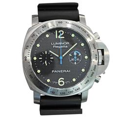Panerai Stainless Steel 308 Luminor Regatta Chronograph Wristwatch 