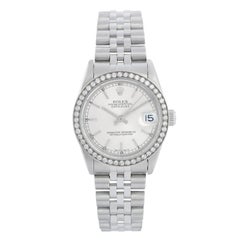 Rolex Montre Datejust en acier, taille moyenne, pour hommes ou femmes 68240