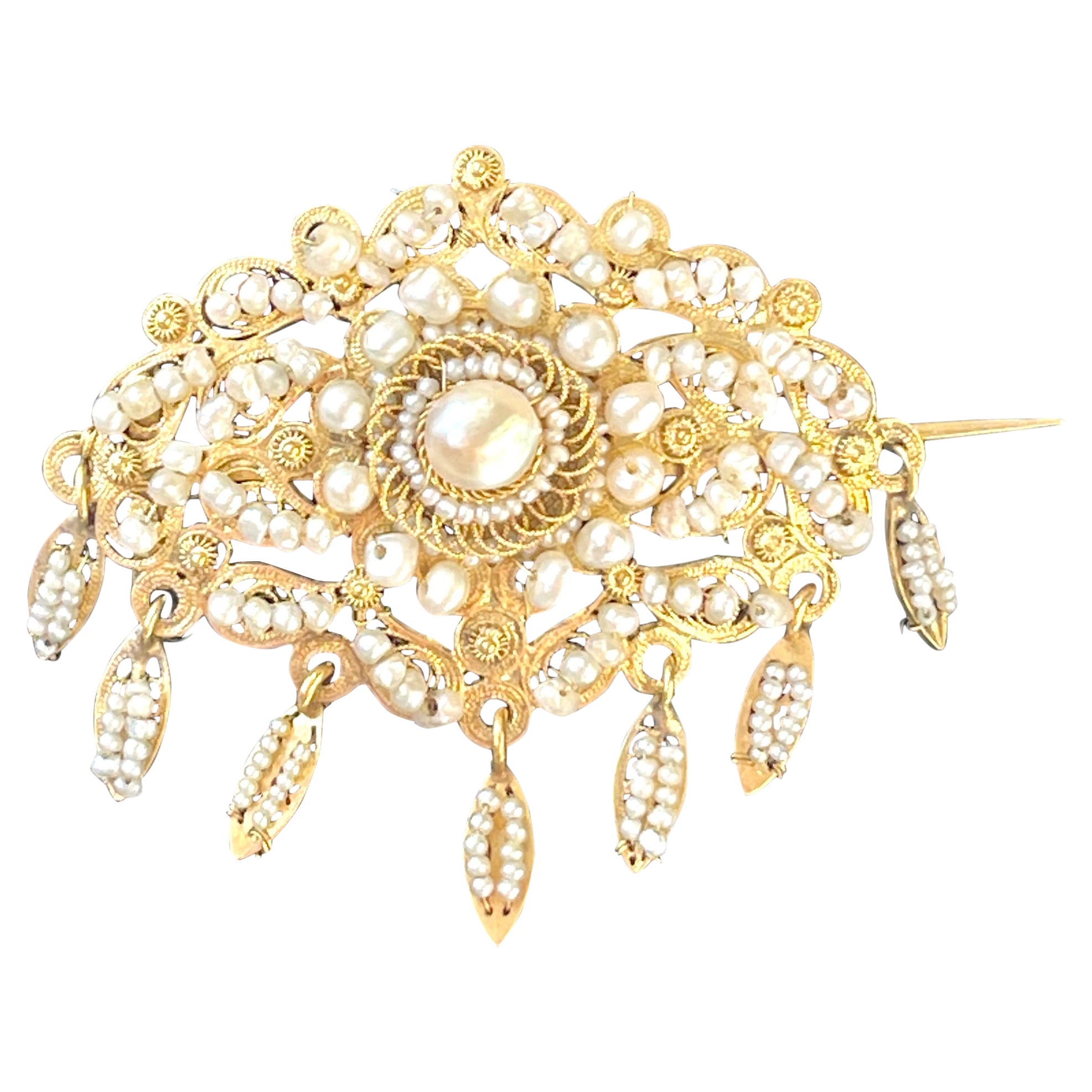 Antique 18k Gold Brooches 4,325 For Sale at 1stDibs