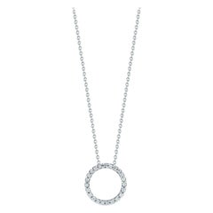 Roberto Coin Circle Pendent with Diamonds 001258AWCHX0