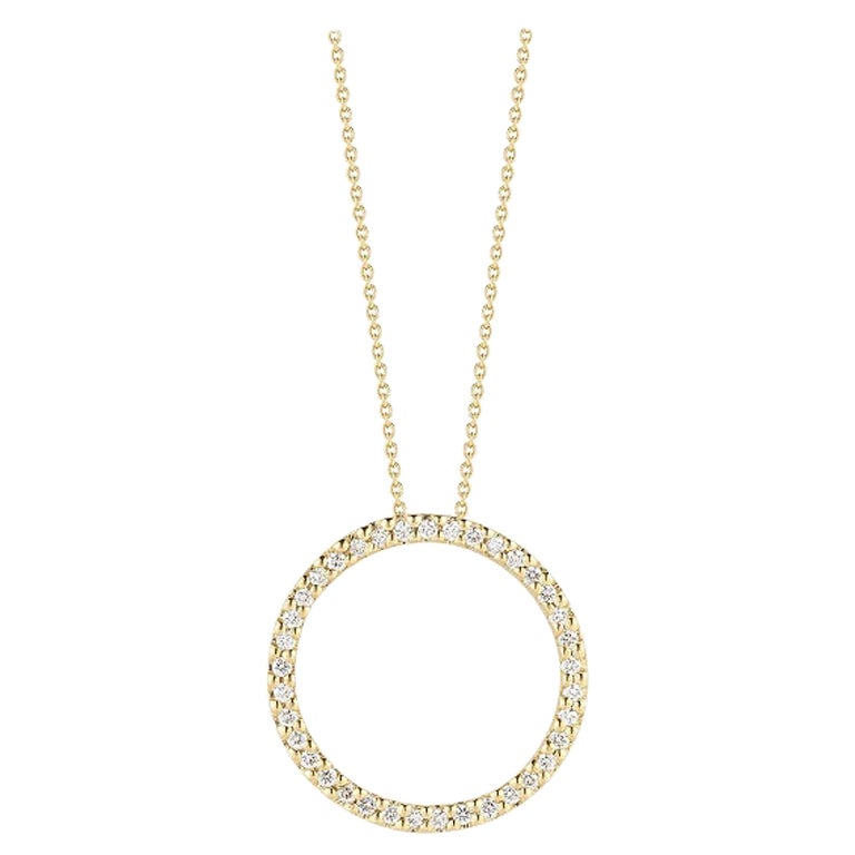 Roberto Coin Circle Pendent with Diamonds 001259AYCHX0 For Sale