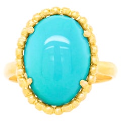 Antique Classic Twenties Turquoise Ring