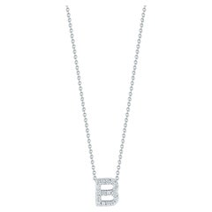 Roberto Coin Love Letter B Pendent with Diamonds 001634AWCHXB