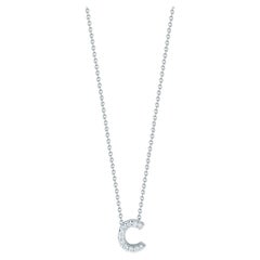 Roberto Coin Love Letter C Pendent with Diamonds 001634AWCHXC