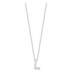 Roberto Coin Love Letter L Pendent with Diamonds 001634AWCHXL