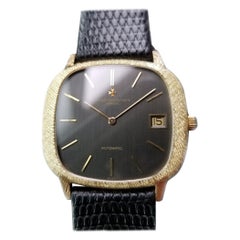 Mens Vacheron & Constantin Geneve 18K Solid Gold Date Automatic 1980s AA11