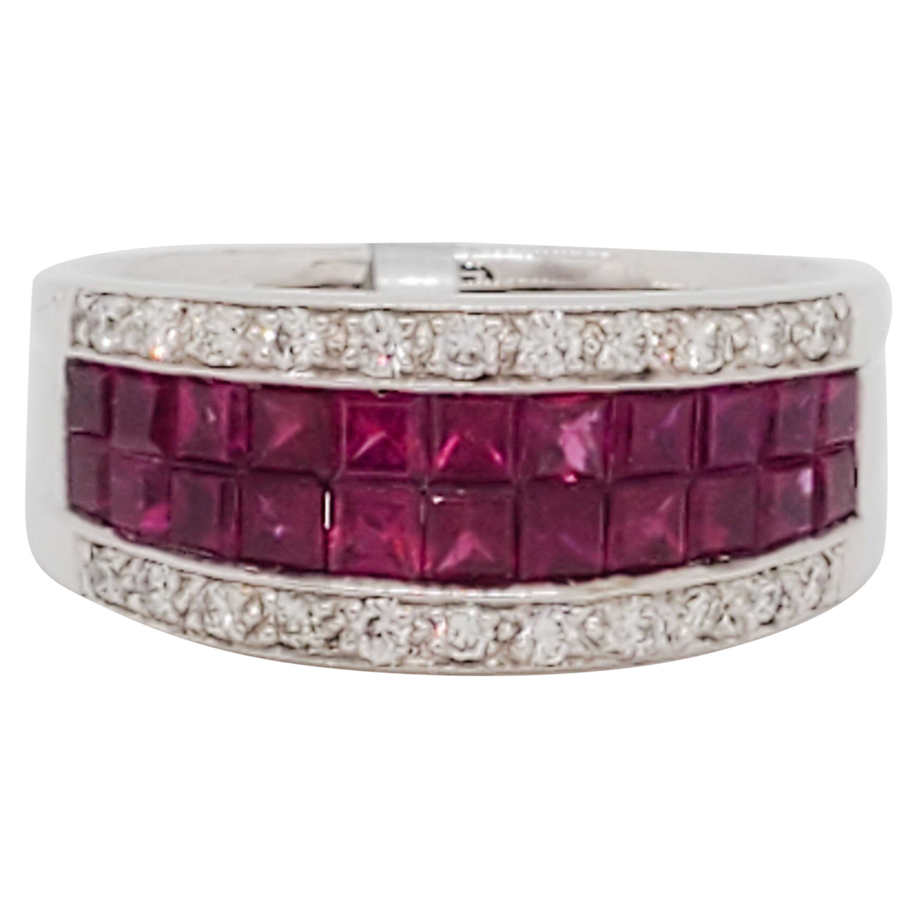 Diamond and Ruby Band For Sale at 1stDibs