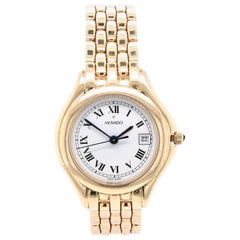 Movado 14 Karat Yellow Gold Classic Ladies Wrist Watch