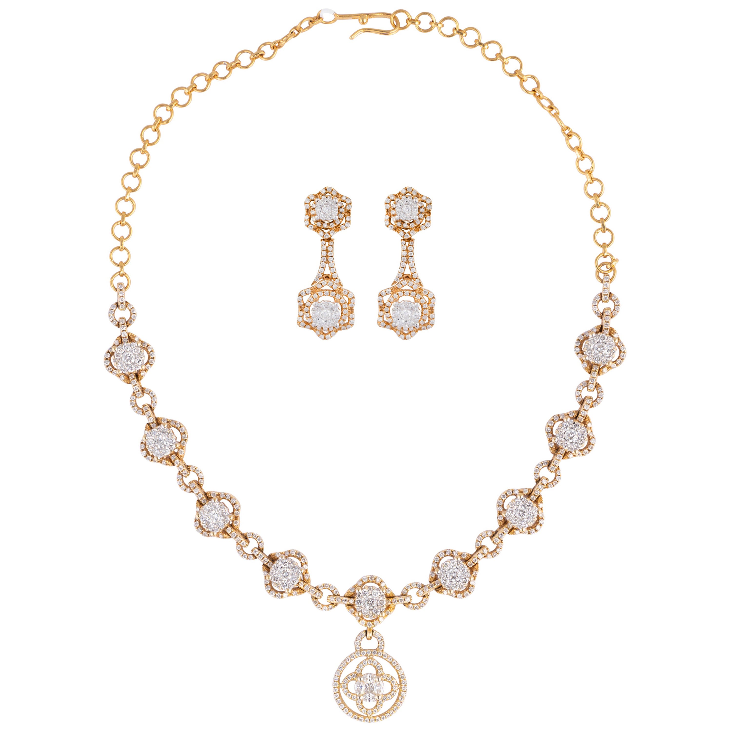 6.46cts Diamond gold Set