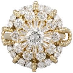 Oscar Heyman Diamond Gold Platinum Day Night Ring