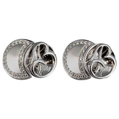 Breguet Diamond Gold Cufflinks