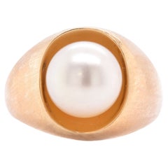 18 Karat Gelbgold Perlenring