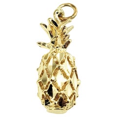 14 Karat Yellow Gold Pineapple Charm