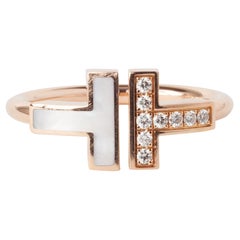 Tiffany & Co Tiffany T Rose Gold 0::10ct Runde Diamant Wrap Ring