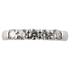 Vintage 14 Karat White Gold Diamond Wedding/Anniversary Ring