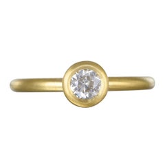 Faye Kim 18k Gold Old European Cut Diamond Ring