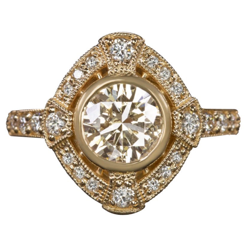 Round Brilliant Cut Diamond Engagement Solitaire Ring