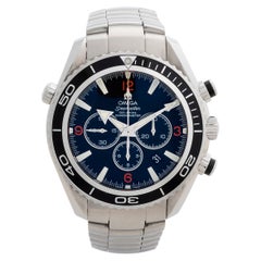 Klassischer Omega Seamaster Planet Ocean Chronograph mit Datum:: Ref 2210.51.00