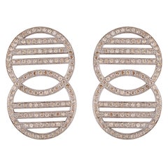Double Diamond Gridded Earrings