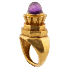 Byzantine Gemstone Ring with Amethyst