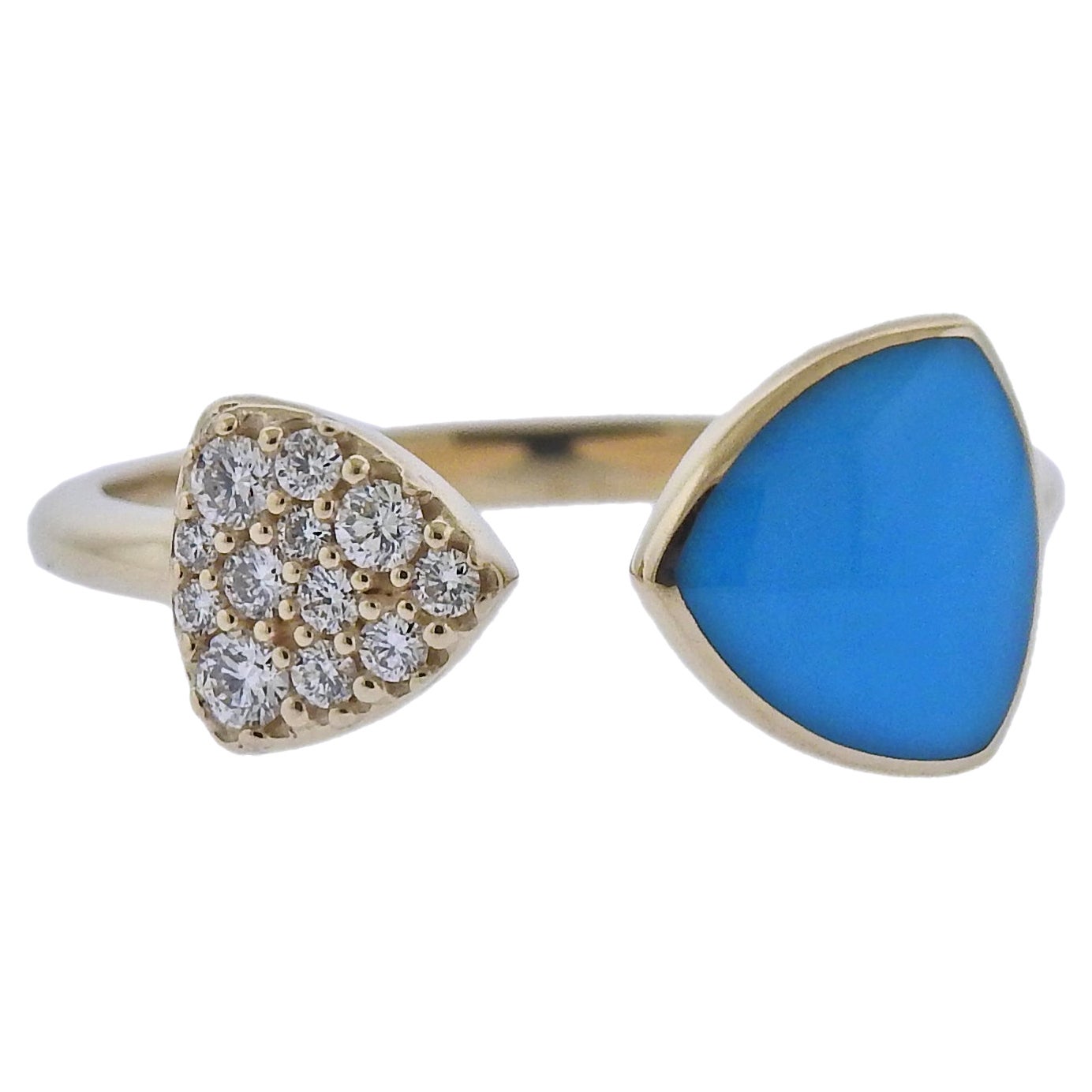 Kabana Gold Turquoise Diamond Ring