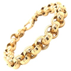 Vintage 18K Gold Interlocking Link Bracelet
