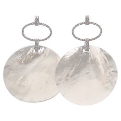 Piranesi Diamonds and Mother of Pearl Earring