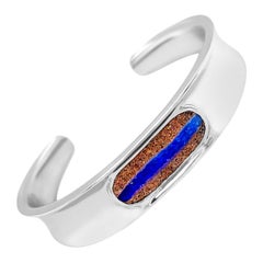 Australian 0.73ct Boulder Opal Bracelet in Sterling Silver