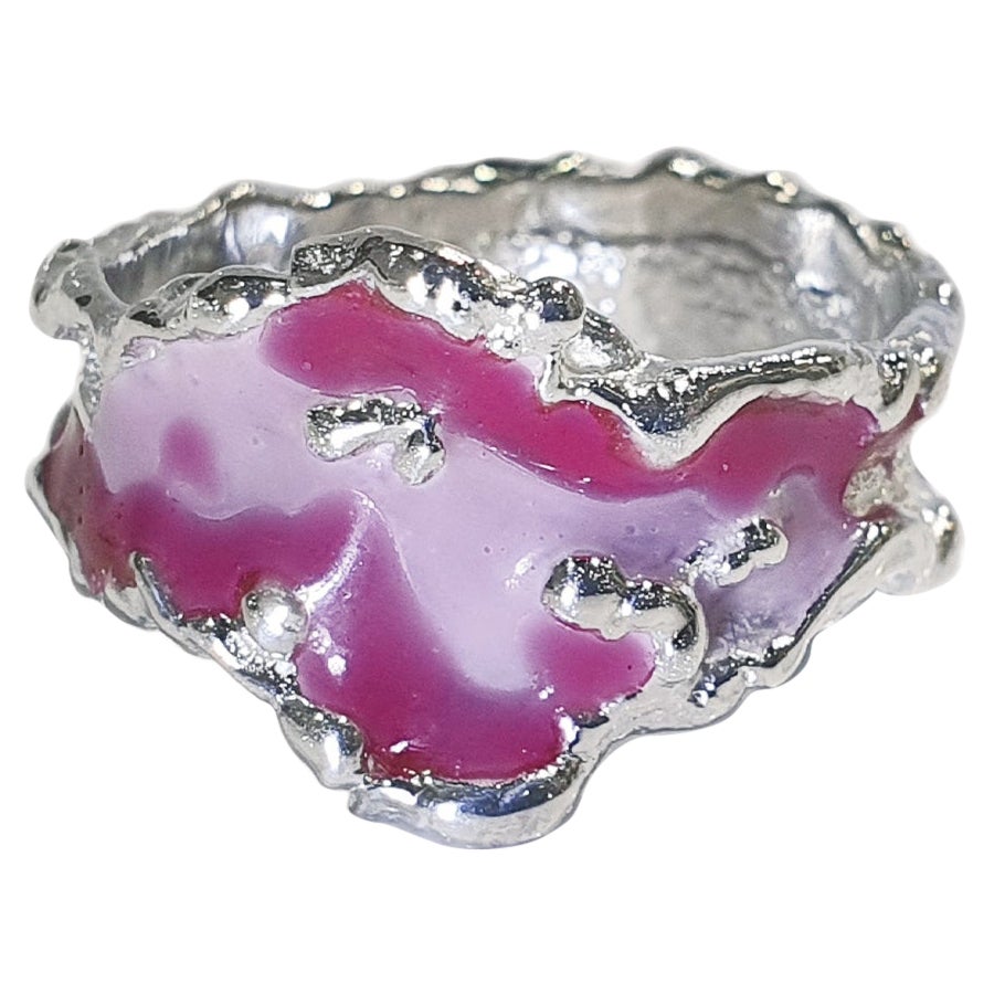 Doe Double Layer Enamel Ring main image 1
