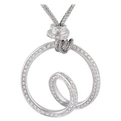 2.47cts Diamond gold and diamond Pendent with chain