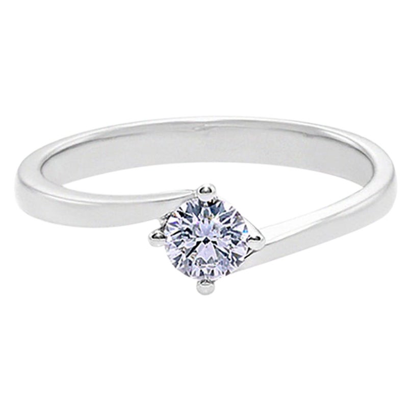 For Sale:  Classic 0.25ct Round Brilliant Cut Diamond Solitaire Engagement Ring White Gold