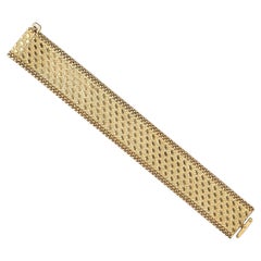Gold Woven Strap Georges Lenfant Bracelet