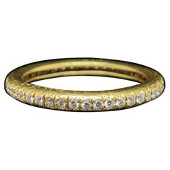 Vintage Cartier Full Diamond Eternity Ring, Circa 1960
