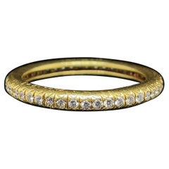 Retro Cartier Full Diamond Eternity Ring, Circa 1960