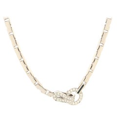 Cartier Agrafe Necklace 18K Yellow Gold and Diamonds