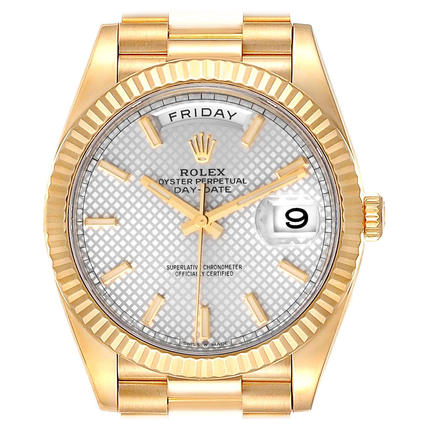 Rolex President Day-Date 18K Yellow Gold Mens Watch 228238 Unworn For Sale