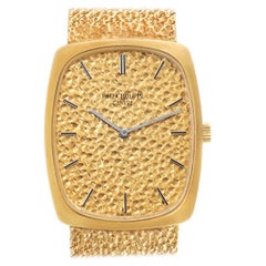 Patek Philippe Ellipse 18k Yellow Gold Vintage Mens Watch 3567