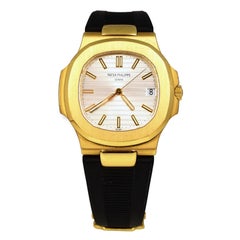 Patek Philippe Nautilus 5711J in 18k Yellow Gold Silver Dial Watch