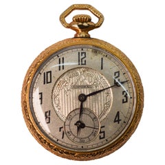 Antique Tacy Watch Company Admiral Display Back Pocket Watch, Circa 1920