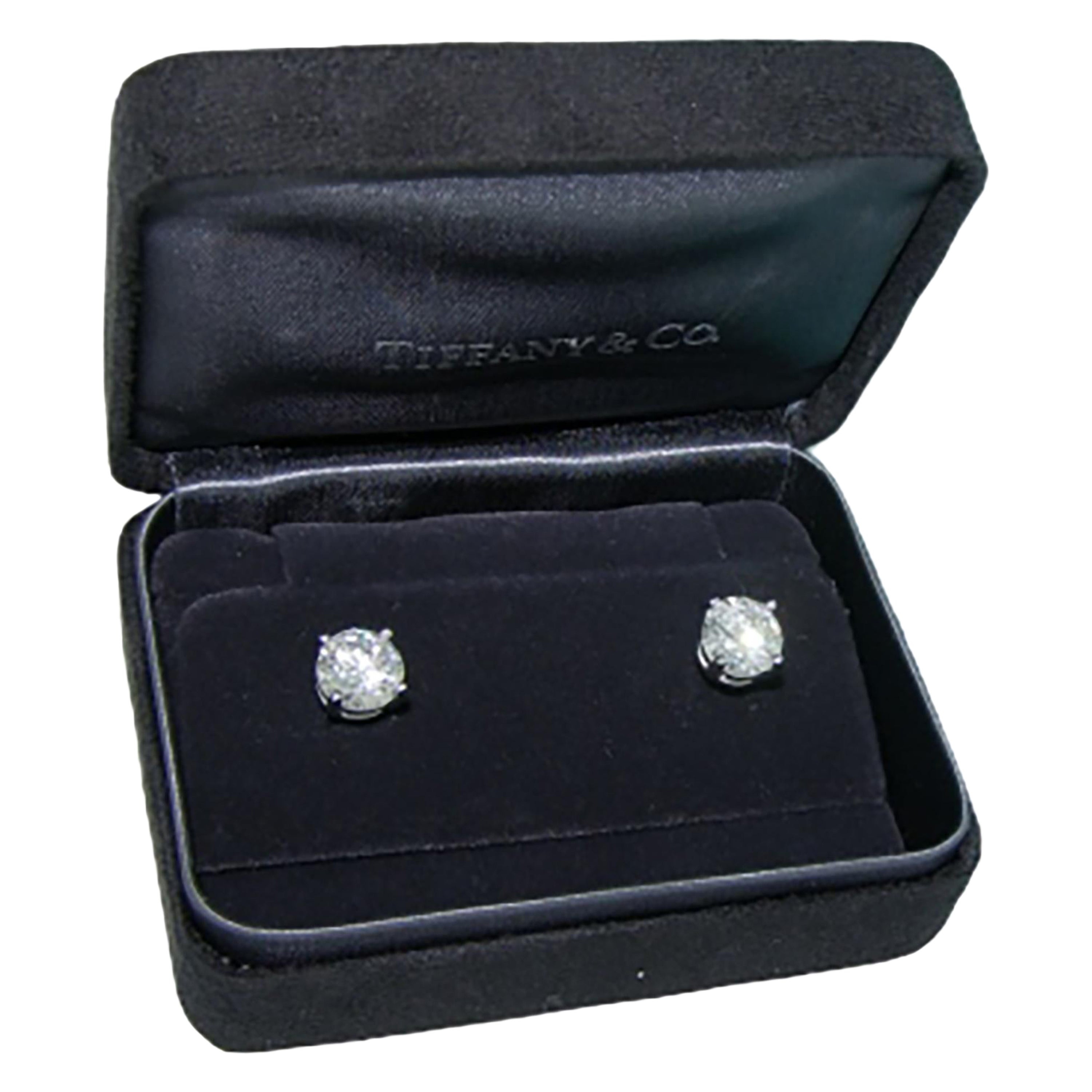 tiffany diamond stud earrings